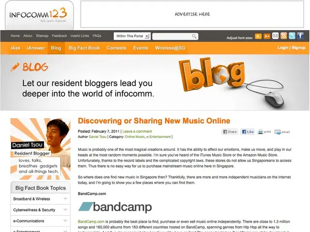 In this image I can see the homepage of a blog. I can see the logo of the blog with some text and...